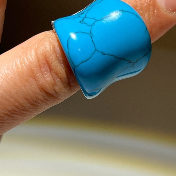 FAC Blue Statement Ring - Picture 6 of 8